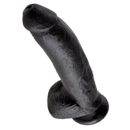 9" Cock with Balls  Black