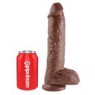 10" Cock with Balls  Brown