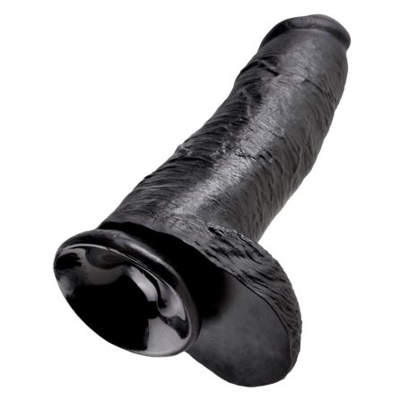 12" Cock with Balls Black