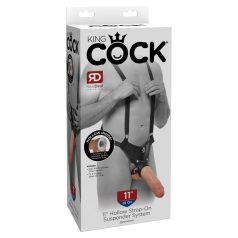 11" Hollow Strap On Suspender System  Light/Black