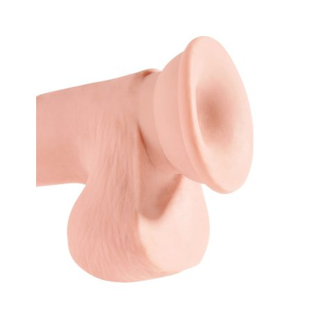 8" Triple Density Fat Cock with Balls Light