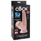 6" Triple Density Cock With Swinging Balls   Light