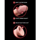 6" Triple Density Cock With Swinging Balls   Light