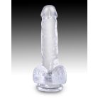 6" with balls Clear