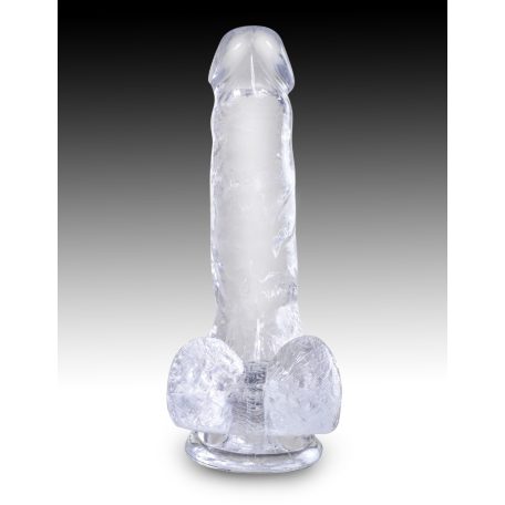 6" with balls Clear
