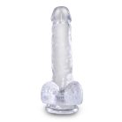 6" with balls Clear