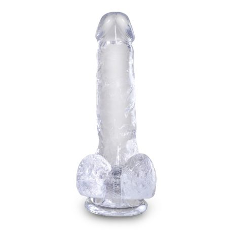 6" with balls Clear