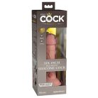 6" Dual Density Silicone Cock  Light
