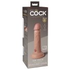 6" Dual Density Silicone Cock  Light