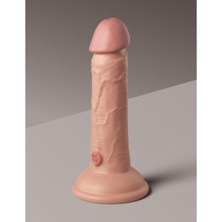 6" Dual Density Silicone Cock  Light