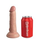 6" Dual Density Silicone Cock  Light