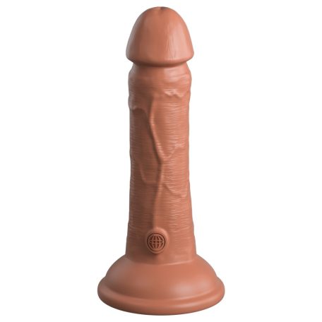 6" Dual Density Silicone Cock  Tan