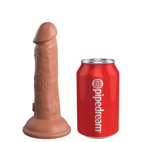 6" Dual Density Silicone Cock  Tan