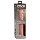 11" Dual Density Silicone Cock  Light